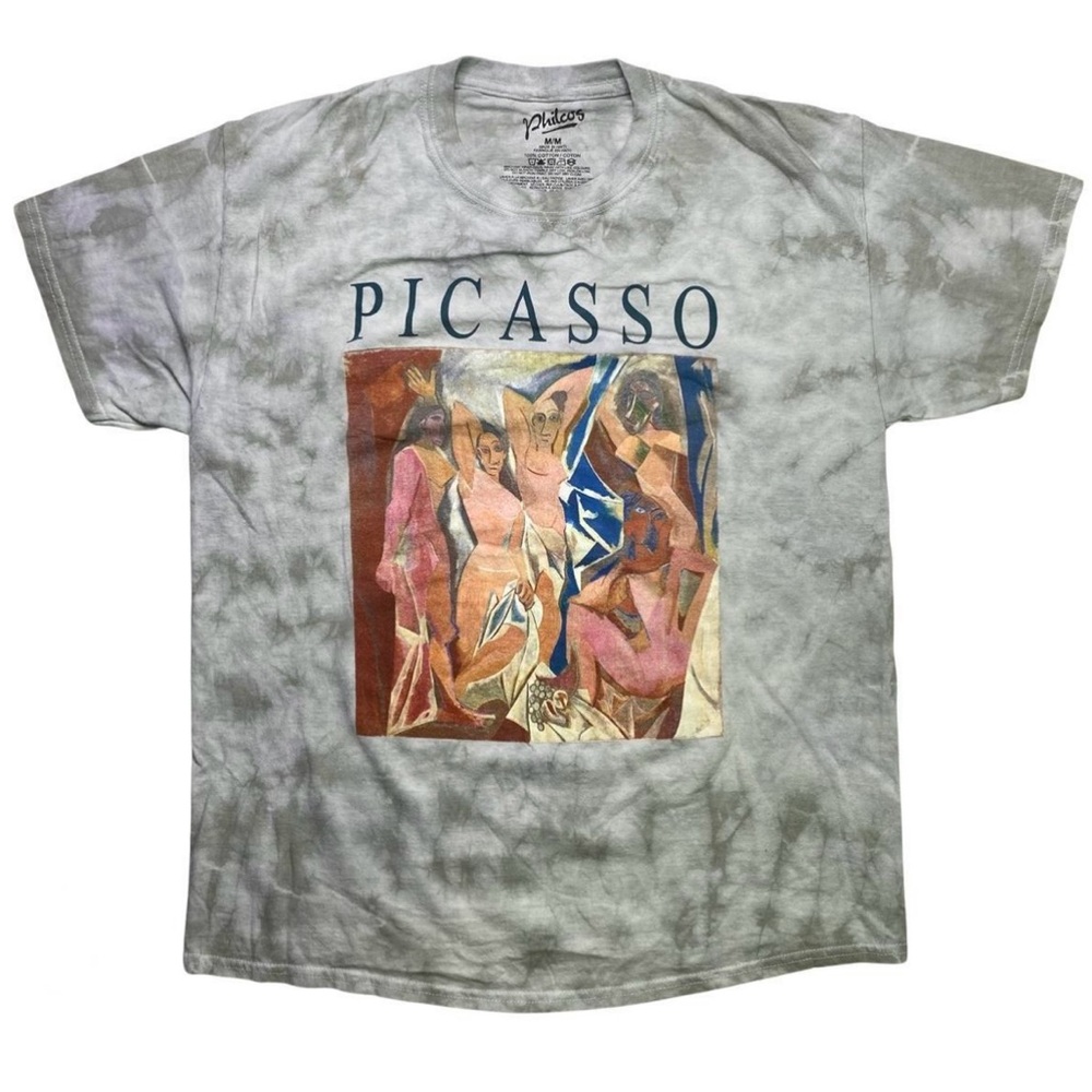 Pacsun Picasso Tie Dye Art Graphic T-Shirt Size Small